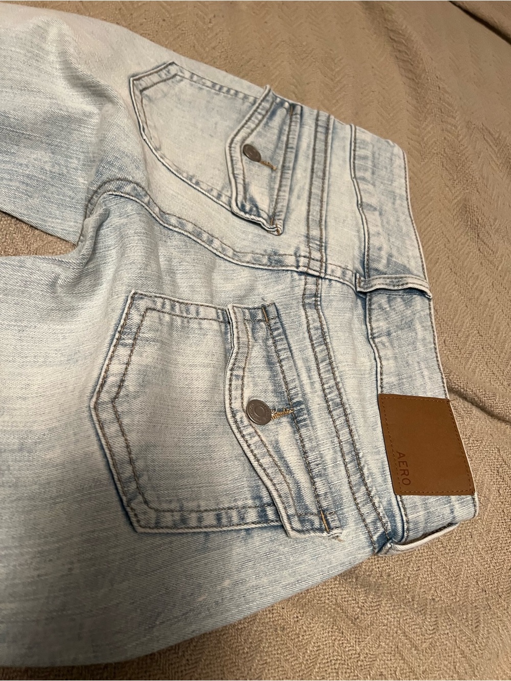 Aeropostale Women's Flared Jeans - Light Wash & Mid Wash Blue - Picture 4 of 6